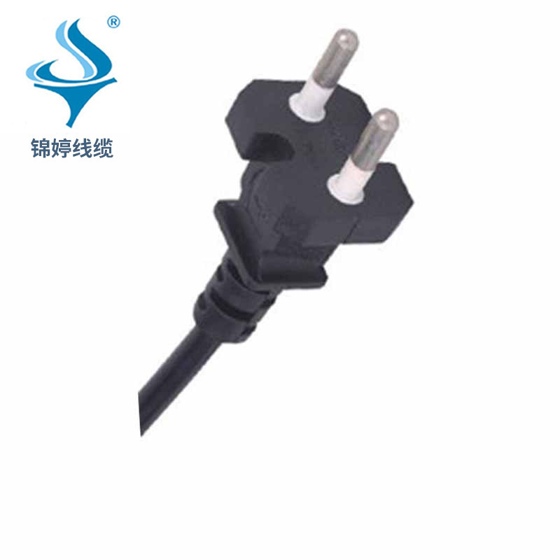 供应韩国KC认证二极电源插头 韩国二插带八字尾KTL认证插头电源线