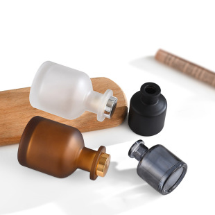 Spot 150ml Damo White Brown Matte Black Matte White Belly Transparent Glass Aromatherapy Bottle Fireless Rattan Glass Bottle