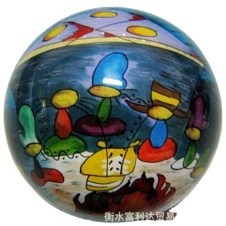衡水内画圣诞球手绘彩绘内画玻璃球内画工艺品民族特色纪念品礼品