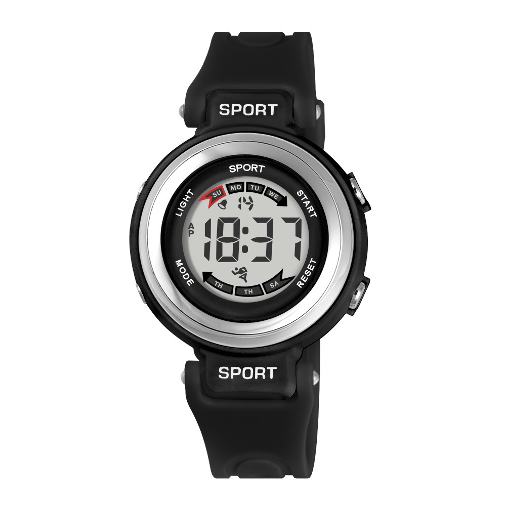 Tendencia LED nocturna alarma de estudiantes reloj electrónico multifuncional para hombres y mujeres adolescentes cronógrafo reloj electrónico mayorista