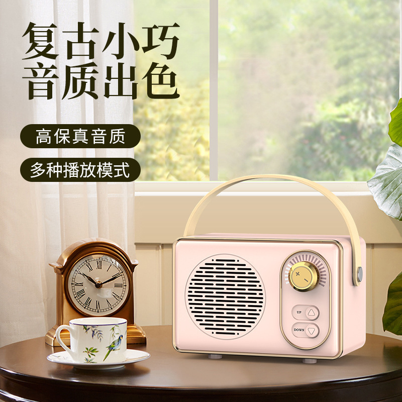Popular Retro Bluetooth Speaker Subwoofer Mini Bluetooth Speaker Wireless High-Quality Portable Speaker for Home Use Popular Retro Bluetooth Speaker Subwoofer Mini Bluetooth Speaker Wireless High-Quality Portable Speaker for Home Use
