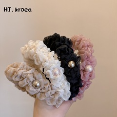 2025 New Arrival! Internet-Famous Fairy-Like Tulle Creamy Popcorn Design – Simple, High-Style Hairband Perfect for Any Look