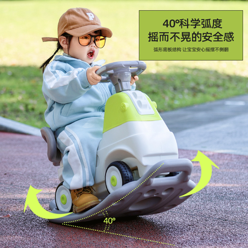 Excavadora infantil coche de juguete para personas, niños y niñas, coche de ingeniería grande se puede deslizar y montar en patina