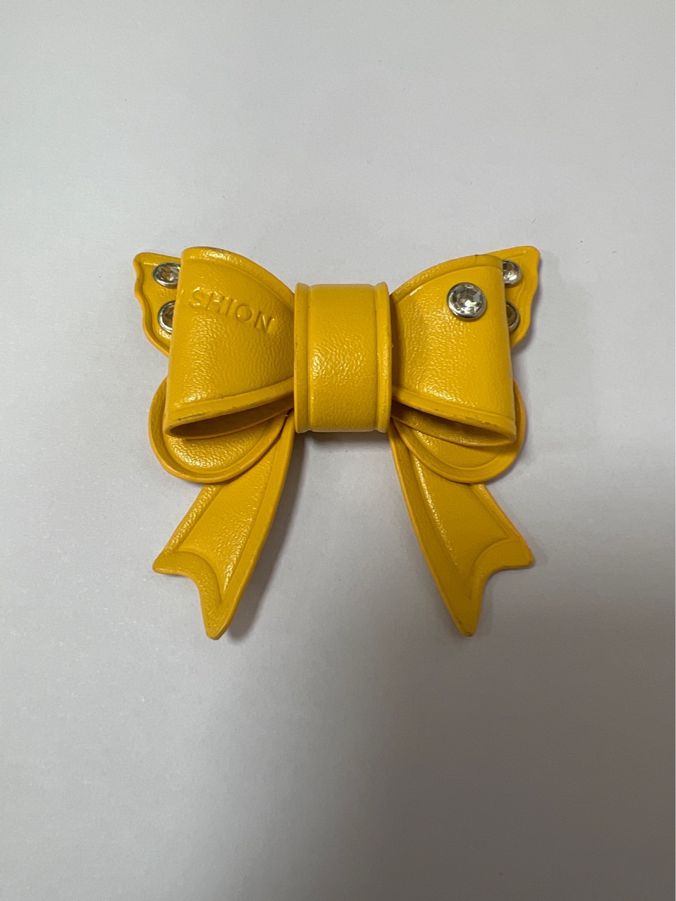 Car Bow Diamond Keychain Women's High-End Keychain Personalized Keychain Anti-Lost Number Plate Pendant