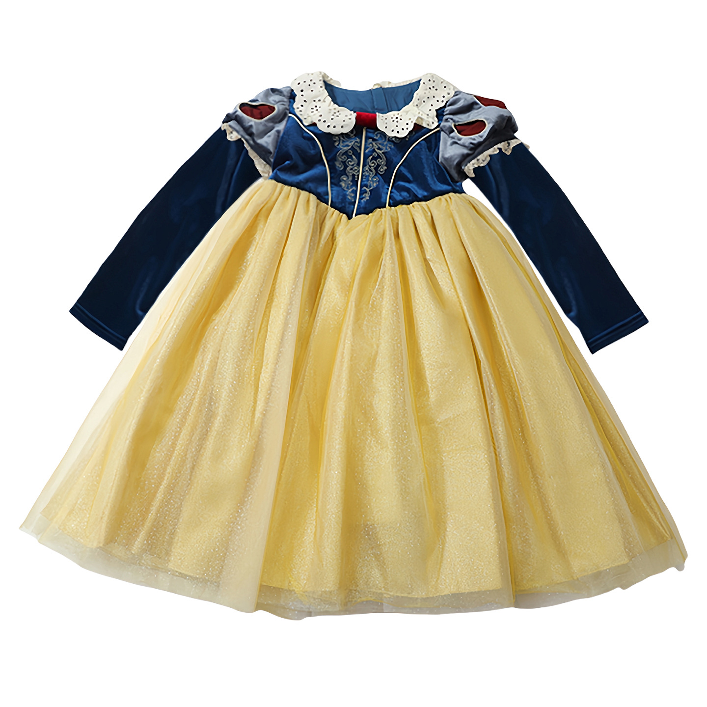 Vestido de niña otoño 2025 nuevo estilo extranjero vestido de Blancanieves para niños falda de mangas largas bebé