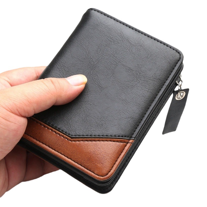 Men's wallet new retro simple multi-card wallet short wholesale foreign trade fashion youth large capacity wallet