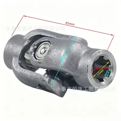 Go-Kart Parts Modification Four-Wheel Beach Vehicle Steering Wheel Connection Head Steering 6-Tooth Groove 14/17mm Universal Joint (Motorcycle frame) - connecting-head-turns-to-6-tooth-slot-1417mm-inner-diameter