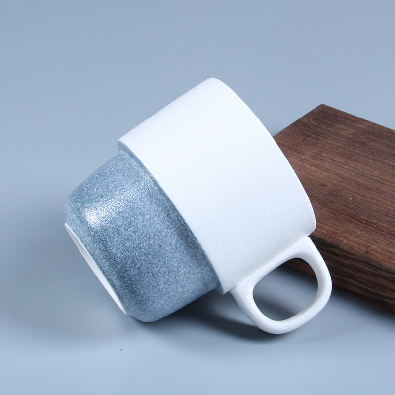Seleccione estrictamente tazas de cerámica creativas al por mayor tazas de café tazas de té tazas de estilo japonés y tazas de viento tazas de cerámica superpuestas