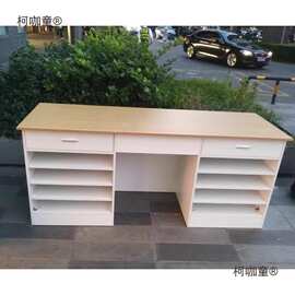 桌多功能收纳柜抽屉收银台工作台包装纸展示台花店花架插花麦太保