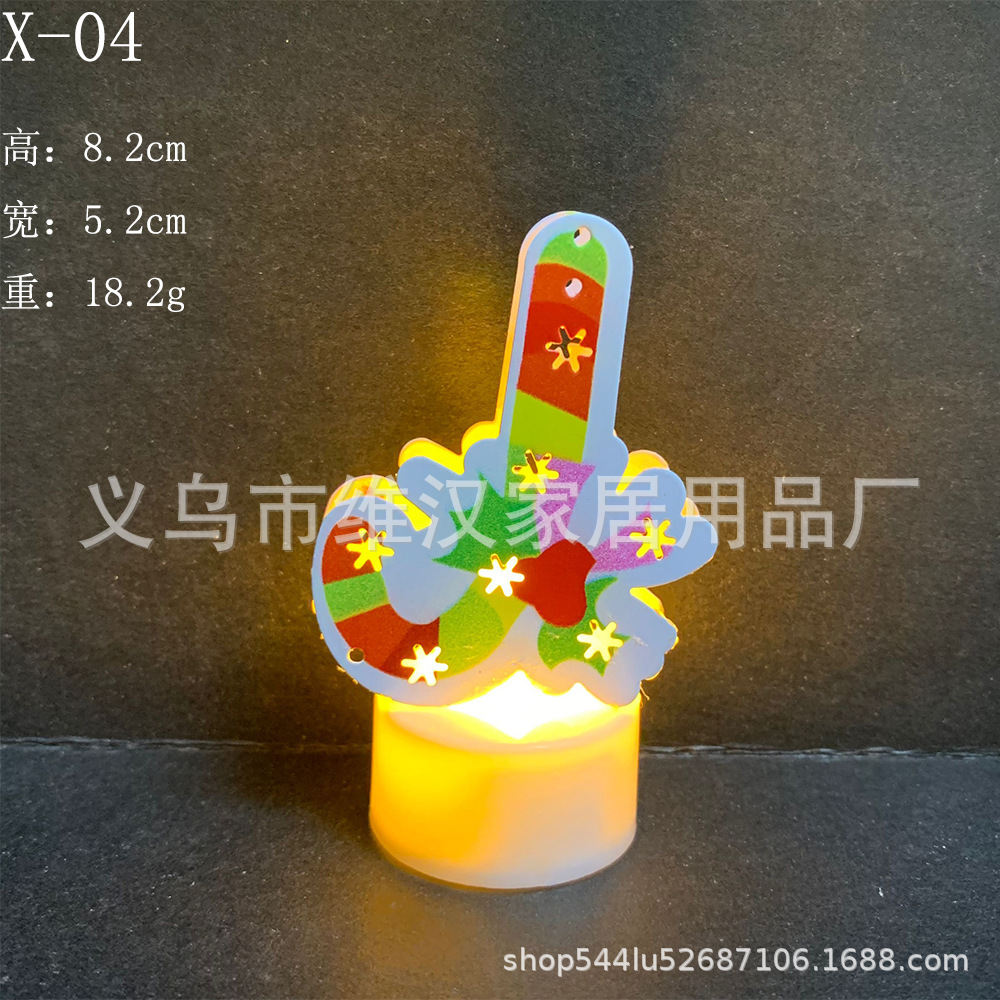 Vela Electrónica LED de Navidad de Hierro con Luz Cálida para Decoración de Noche image 11