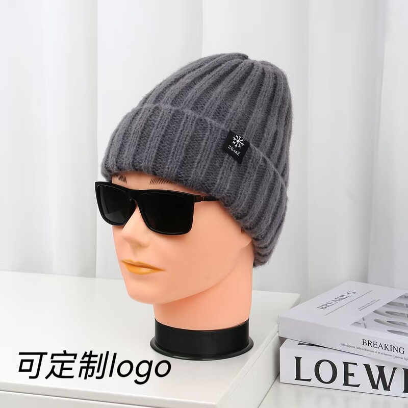 2025跨境男女日系秋冬粗纹加厚护耳保暖帽工厂|undefined