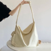 Fashionable universal capacious shopping bag for leisure, one-shoulder bag