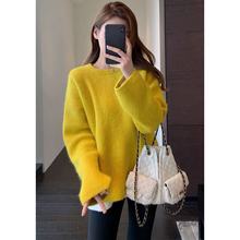 少女感～颜色好美显白减龄慵懒舒适保暖针织毛衣女秋冬新H1104M