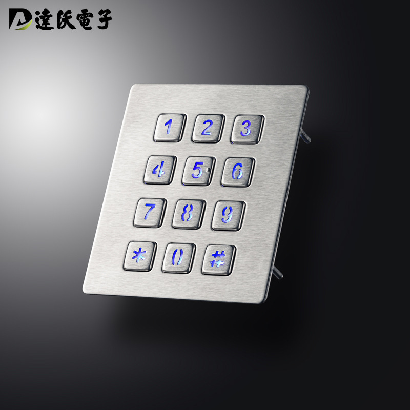 Community intercom password keyboard building access control keyboard self-service pickup machine keyboard outdoor IP65 Waterproof keyboard