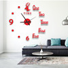 Luminous European DIY Creative Clock Simple Wall Clock Donching Free Point Living Room Home Bedroom Wall Sticker S quiet Watch