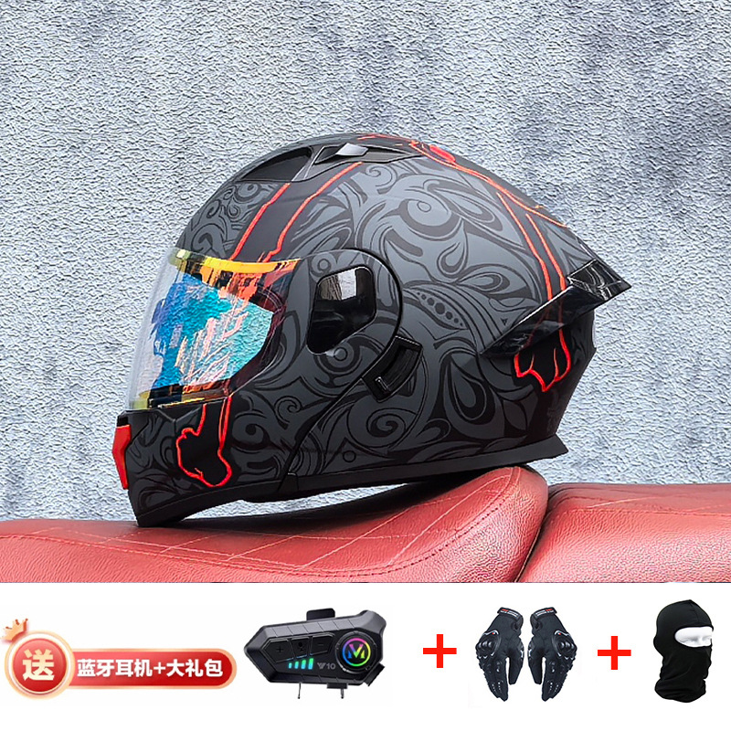 Rollo corrugado negro mate con Symphony Red Y10 Bluetooth