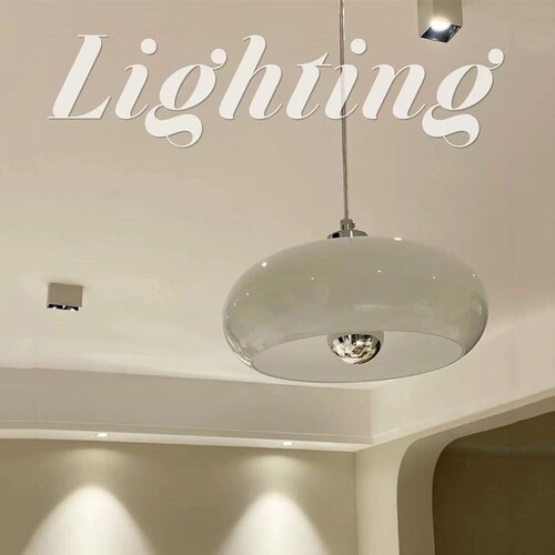 Mid-century milky white Bauhaus glass three-egg tart pendant light, Nordic restaurant bedside lamp, ambiance, entrance hall bar counter