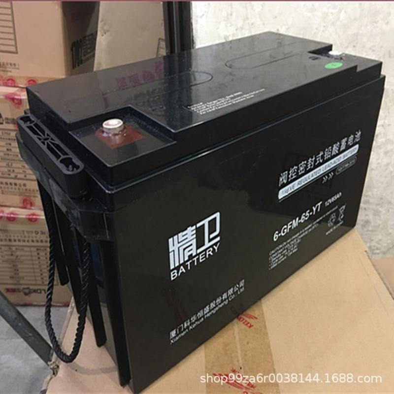 科华蓄电池6-GFM-100 科华12V100AH免维护储能电源 UPS 太阳