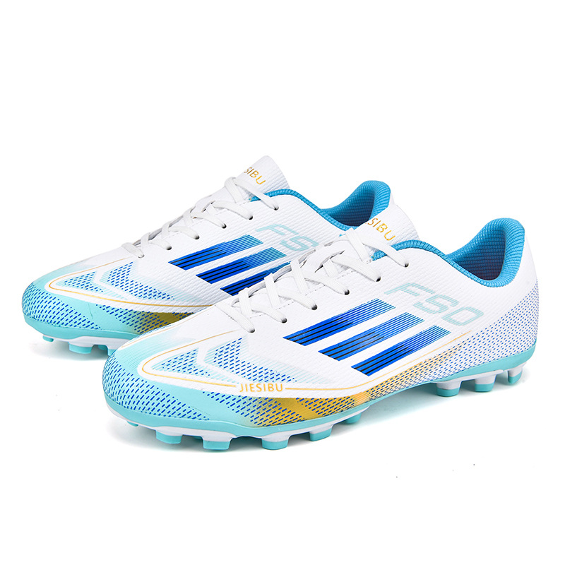 2025 nuevos zapatos de fútbol transfronterizos de clavos largos, zapatos de entrenamiento transpirables para hombres y mujeres, fábrica