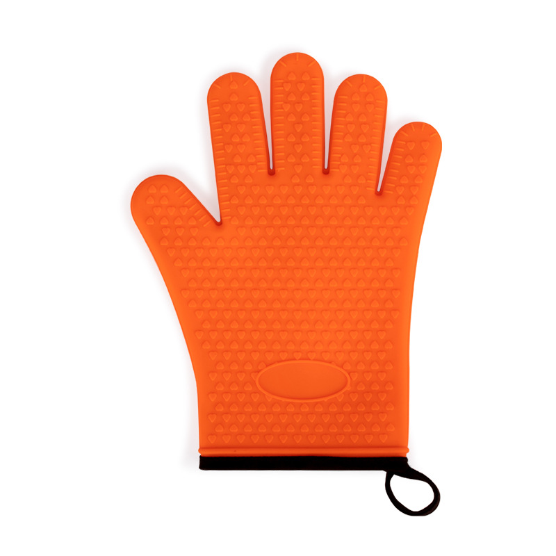 硅胶隔热手套 厨房好帮手硅胶加棉双层隔热手套防水防滑硅胶手套