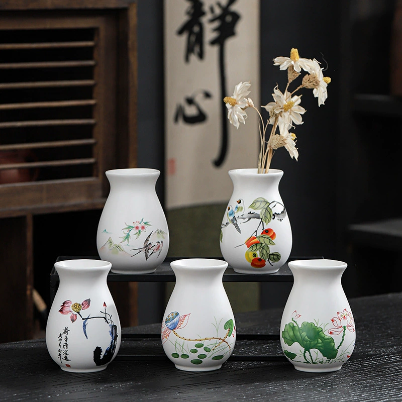 Китайская керамическая ваза матовая крупнокалиберная бутылка для большого живота