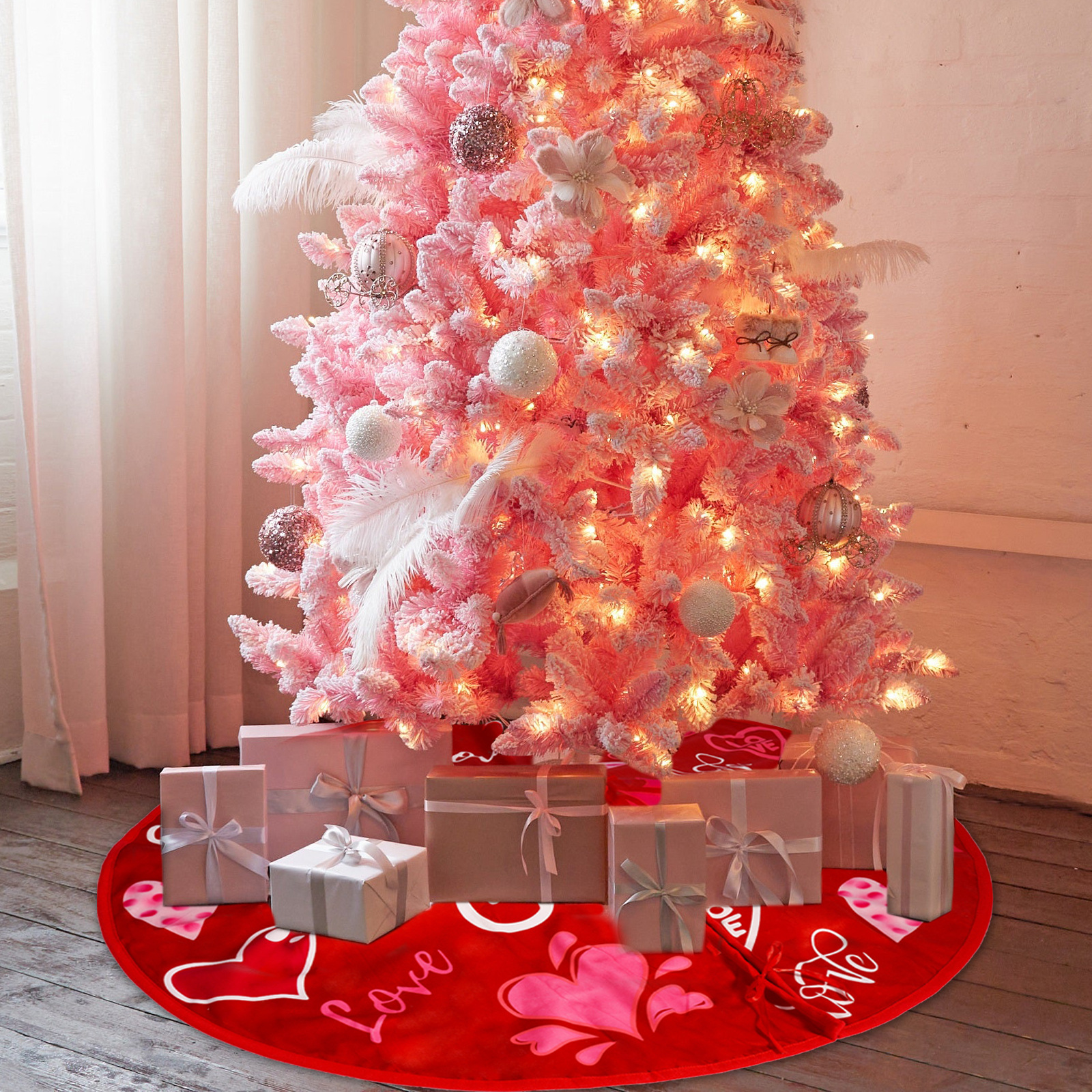 Fronteriza irlandesa del día del amor del día de San Valentín del día del árbol de doble cara del día del