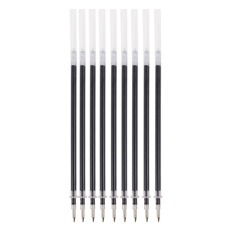Black Bullet Tip Gel Pen Refills, Needle Tip Carbon Ink Refills, Universal Office Pen Refills, Wholesale from Manufacturer