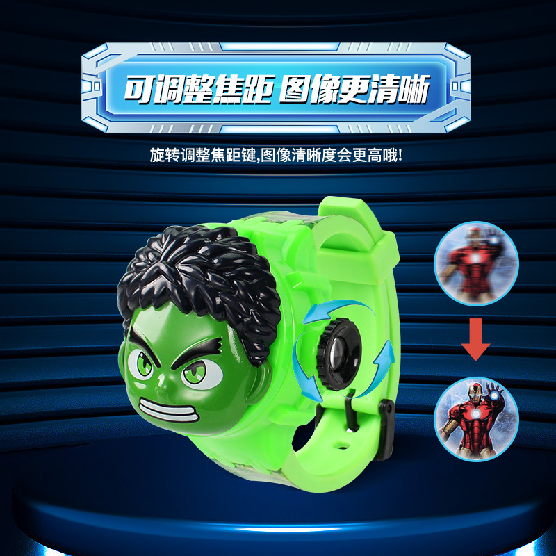 同款兒童玉桂狗美樂蒂跨境卡通6圖投影手錶翻蓋三麗鷗玩具表