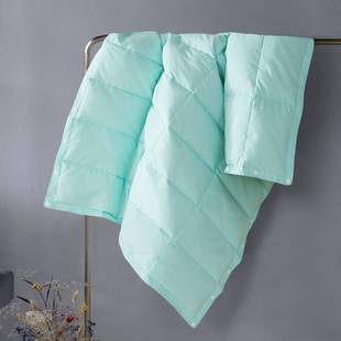 Summer Air-Conditioning Multifunctional White Duck down Blanket Portable down Blanket Multifunctional Office Airplane Blanket Lunch Break Blanket