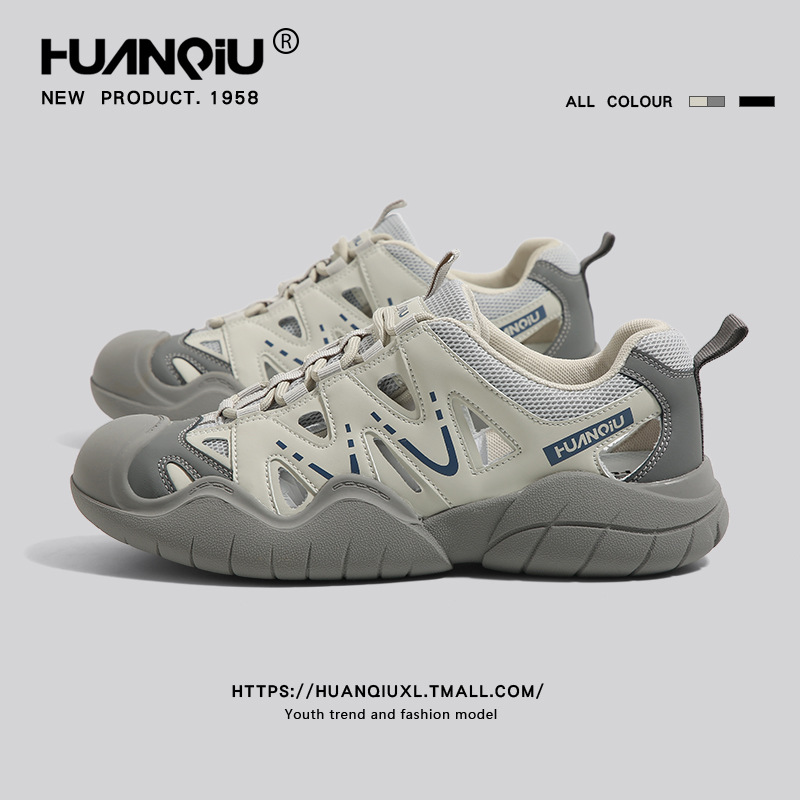 Universal Hiking Shoes Men's 2024 Autumn and Winter New Anti-Slip Shoes Men's Cut Out Sports Sandals Winter River Tracing Shoes