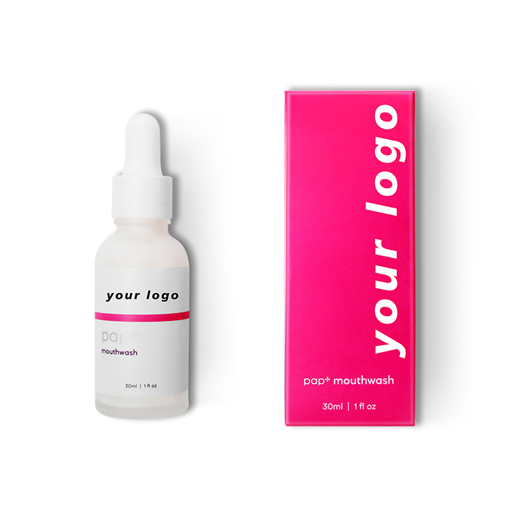 Procesamiento personalizado nueva fórmula de enjuague bucal PAP para eliminar el amarillo, iluminar los dientes, limpiar la boca, enjuague bucal con sabor a menta image 3