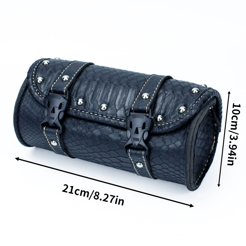Crocodile waterproof leather quickly unzip the motorcycle front car tail bag mini -hanging bag small toolkit package