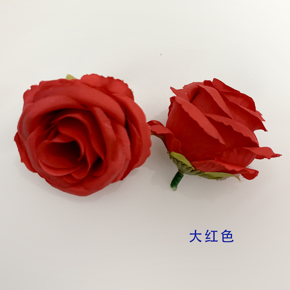 Simulación camellia nueva decoración de estilo chino decoración de boda DIY decoración de cabello flores falsas con regalo de mano 6cm props de disparo de flores