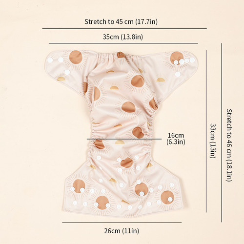 Cross-border best selling children's washable diapers baby breathable diapers baby diaper training pants