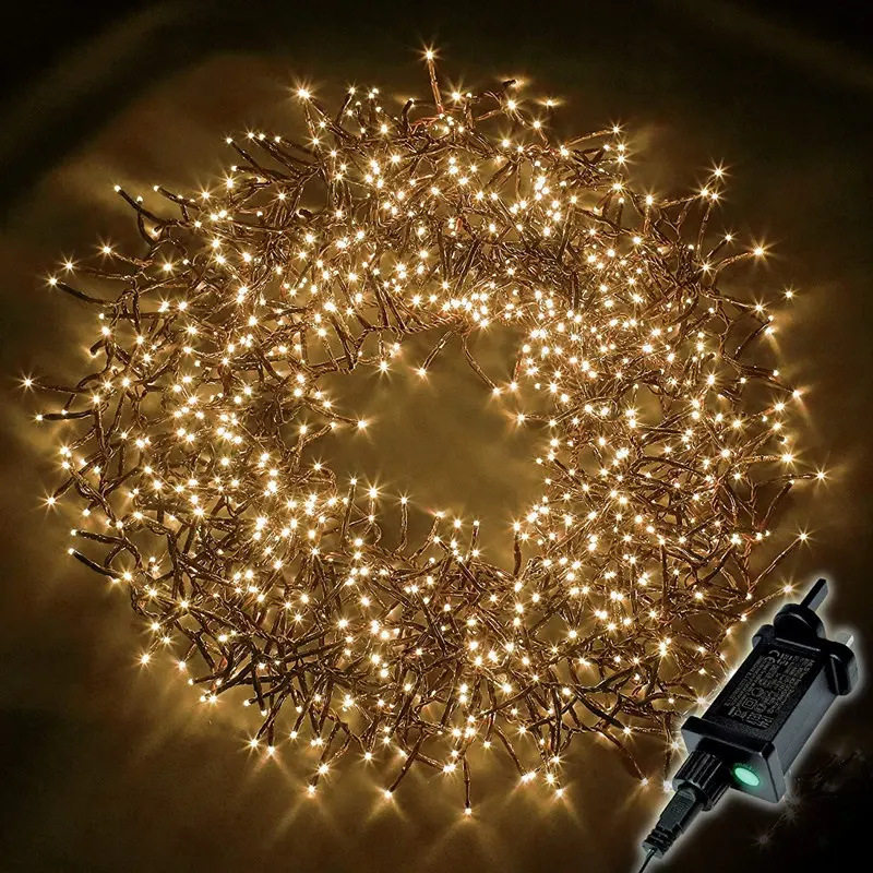 Línea LEDpvc transfronteriza de bajo voltaje ciempiés al aire libre atmósfera navideña luces de colores jardín jardín jardín centro comercial petardos cadena de luces