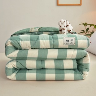 inside and outside 100 pure cotton quilt washed yarn-dyed cotton quilt cotton winter quilt core spring and autumn single double quilt children's quilt