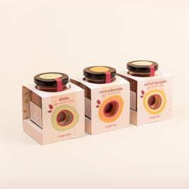 蜂蜜包装 调味料通用包装 简约折叠设计纸盒可印logo 按需定 做