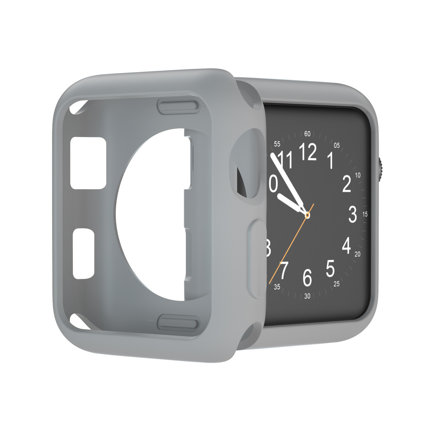 Adecuado para Apple Watch caso applewatch reloj TPU medio paquete cubierta protectora caramelo Shell en stock