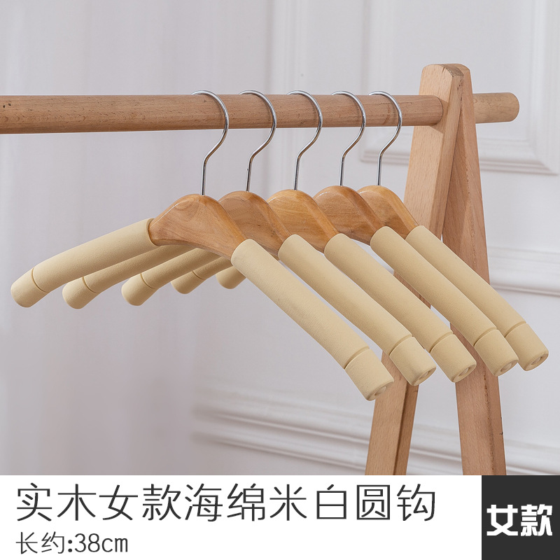 여자의 단단한 나무 스폰지 쌀 흰색 라운드 후크