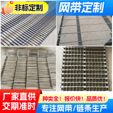非标网带食品清洗烘干物流分拣输送机网带耐高温传送不锈钢网带