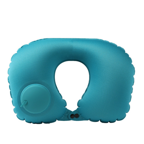 Inflatable pillow travel TPU pressure inflatable U-shaped pillow outdoor travel portable storage neck pillow travel three treasures