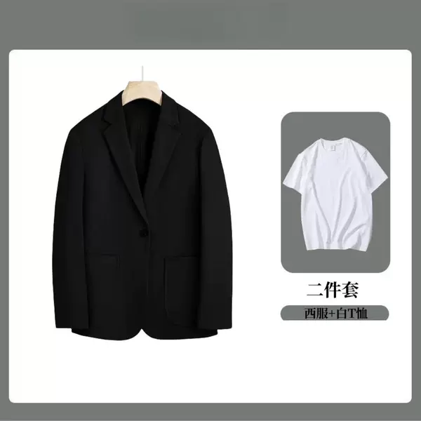 Black [suit+T -shirt]
