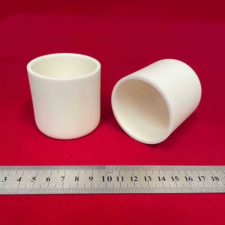容积约120ml 60*60mm 可配盖 圆柱刚玉坩埚