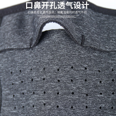 Winter cycling warm mask, breathable plus velvet cold-proof headgear, elastic neck gaiter, outdoor sports ski face protection