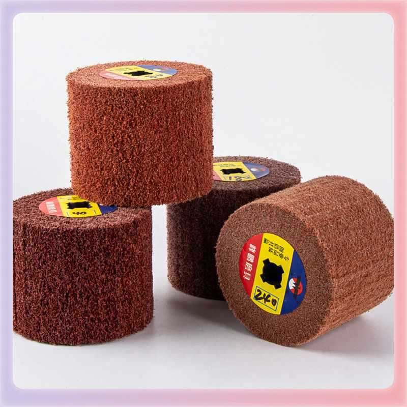 ✅厂家直供不锈钢拉丝轮 抛光轮百洁布拉丝轮 拉丝机纤维尼龙