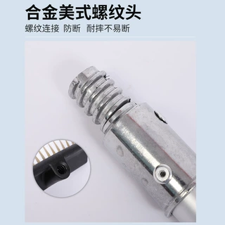 美式合金螺纹头拖把配件伸缩杆塔形件转接宝塔头铝合金锌合金配件