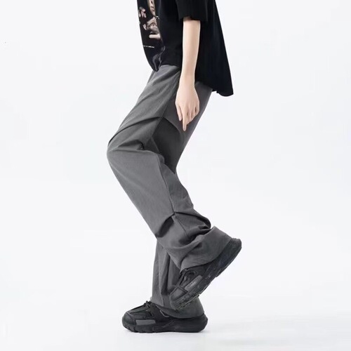 Women's and Men's Summer Trend Brand Loose Fighting Pants, Thin Quick-Dry Casual Trousers with American Style Ice Silk Cool Sensation