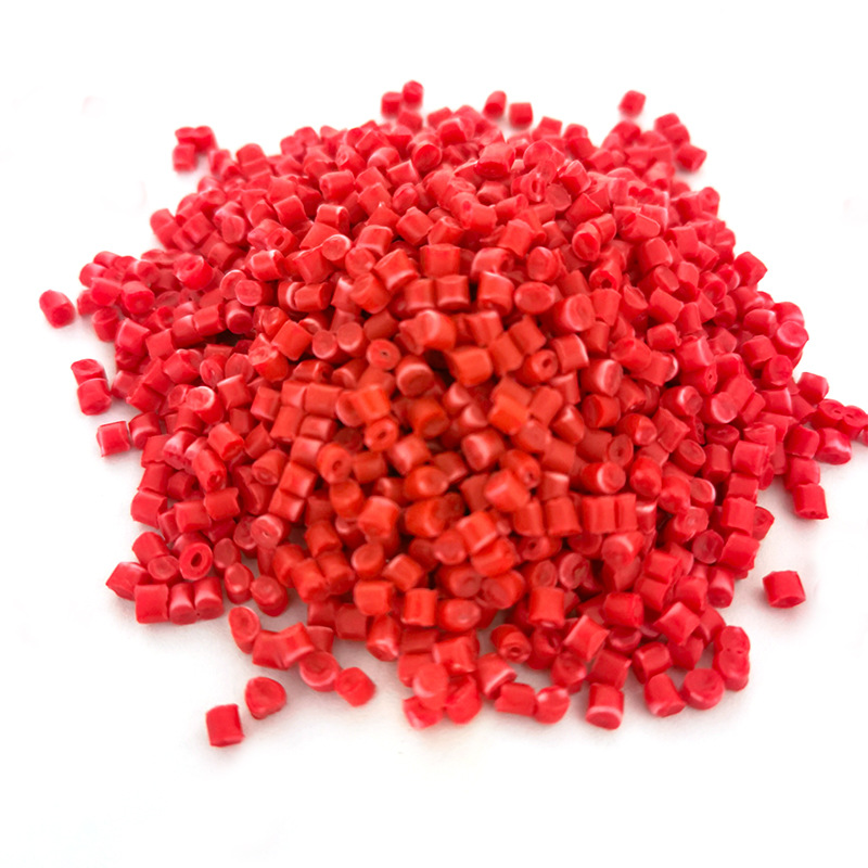 Dyed copolymer PP recycled material modified red PP pellets particles homopolymer PP pellets impact 15 particles
