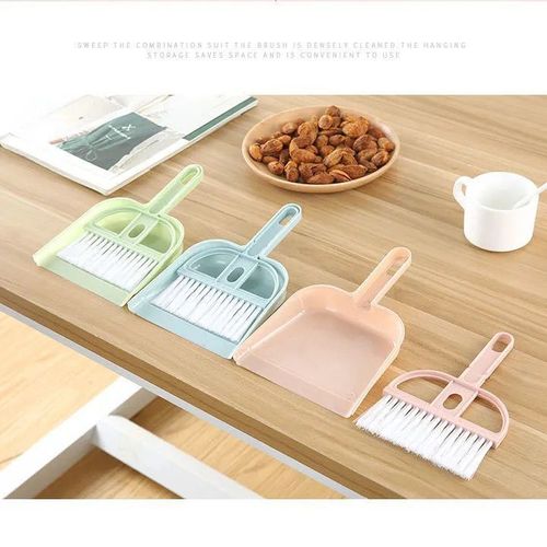 Mini small broom and dustpan set pet keyboard desktop cleaning broom student children's housework toys