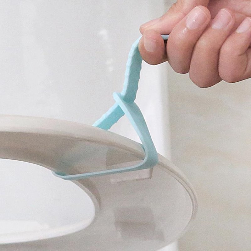 Household Silicone Anti-dirty Uncovering Toilet Lid Lifting Device Handle Portable Lid Device display picture 4